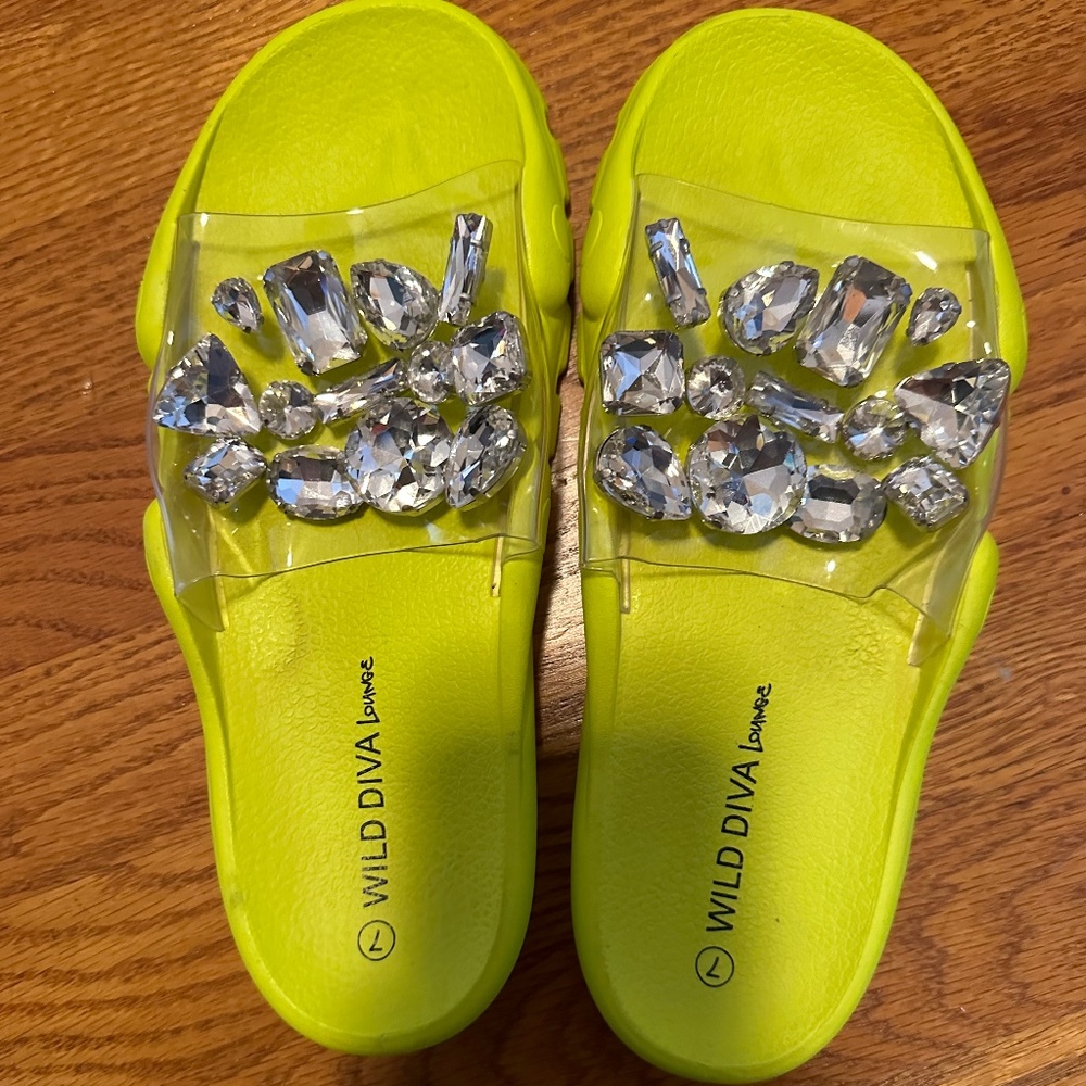 Neon Yellow Slides